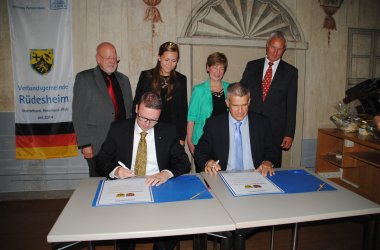 Unterzeichnung Partnerschaftsvertrag mit Grimma 2014